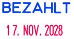 WEDO Stempel Printy Bezahlt