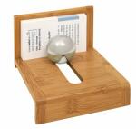 WEDO Visitenkartenhalter Bambus br