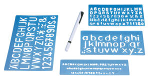 WEDO Schriftschablonen Set