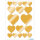 Herma Sticker DECOR Love Herzen gold 2 Bl