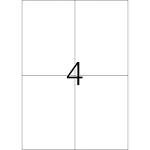 Herma Etiketten stark haftend 105 x 148 mm Folie weiss wetterfest 10 Bl 40 Etik. LaserCopy