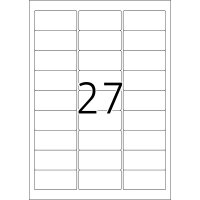 Herma Etiketten Typenschild stark haftend 63,5 x 29,6 mm wetterfest silber 10 Bl 675 Etik. LaserCopy