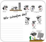 RNK Mousepad Block Wir schaafen das! 240x220mm 30Bl