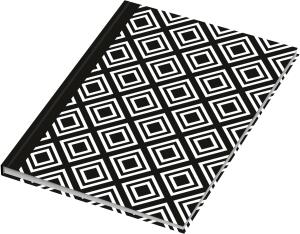 RNK Kladde black & white Rhombus A5 dotted 96Bl