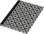 RNK Kladde black & white Rhombus A5 dotted 96Bl