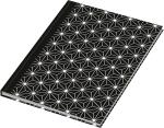 RNK Kladde black & white Stars A5 dotted 96Bl