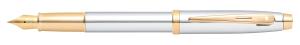 Sheaffer 100 FFH M Glanzchrom mit Gold Beschlägen in Self Serve