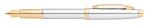 Sheaffer 100 FFH M Glanzchrom mit Gold Beschlägen in Self Serve