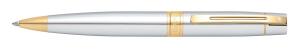 Sheaffer Kugelschreiber 300 Glanzchrom mit Gold Beschlägen in Geschenkbox