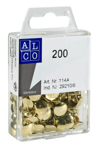 Alco Reißnagel Metall Ø 9mm vermessingt 200 ST