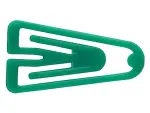 Alco Briefklammer Plastik 26mm dunkelgrün 100...