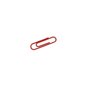 Alco Briefklammer Metall kunststoffüberz 32mm rot 100 Stück