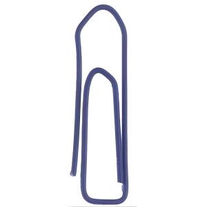 Alco Briefklammer Metall farbig lackiert 26mm blau 100 Stück