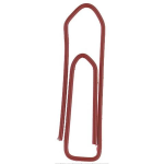 Alco Briefklammer Metall farbig lackiert 26mm rot 1000...