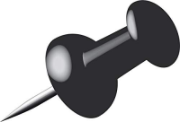 Alco Pinnwandnadel Kunststoff schwarz 12mm 40 ST