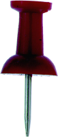 Alco Pinnwandnadel Kunststoff rot 12mm 40 ST