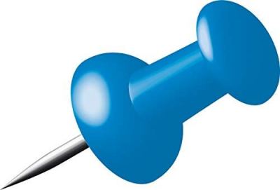 Alco Pinnwandnadel Kunststoff dunkelblau 12mm 40 ST