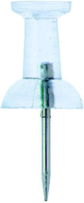 Alco Pinnwandnadel Kunststoff glasklar 12mm 40 ST