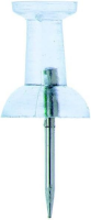 Alco Pinnwandnadel Kunststoff glasklar 12mm 40 ST