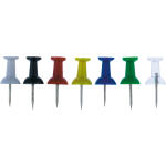 Alco Pinnwandnadel Kunststoff sortiert 12mm 40 ST