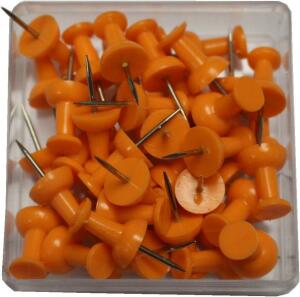 Alco Pinnwandnadel Kunststoff orange 12mm 100 ST
