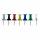 Alco Pinnwandnadel Kunststoff sortiert 12mm 200 ST