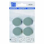 Alco Haftmagnet 7mm Ø 32mm grau 4 Stück