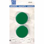 Alco Kraftmagnet 13,5mm Ø 38mm dunkelgrün 2...