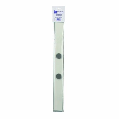 Alco Wandleiste Metall lackiert 5x50cm weiß inkl. 2 Magneten