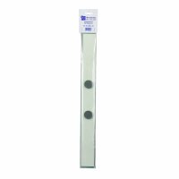 Alco Wandleiste Metall lackiert 5x50cm weiß inkl. 2...