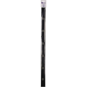 Alco Wandleiste Metall lackiert 5x50cm schwarz inkl. 2 Magneten