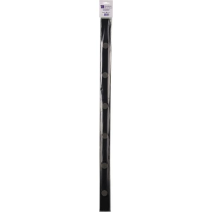Alco Wandleiste Metall lackiert 5x100cm schwarz inkl. 4 Magneten