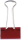 Alco Foldbackklammer Metall vernickelt 19mm rot 12 Stück