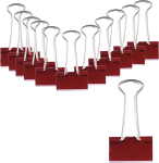 Alco Foldbackklammer Metall vernickelt 32mm rot 12...