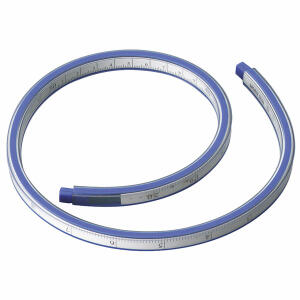 Alco Kurvenlineal 40 cm blau