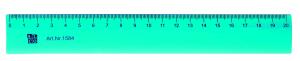 Alco Kunststofflineal flexibel 20cm blau-transparent
