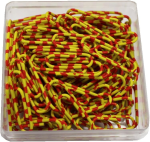 Alco Briefklammer ZEBRA Metall 28mm gelb-orange 1000...