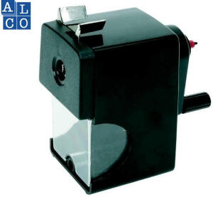 Alco Kurbel-Bleistiftspitzer für bis 12mm Kunststoff schwarz