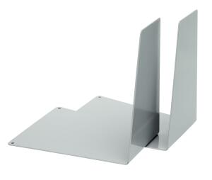 Alco Buchstütze Metall 120x145x140mm grau 2 Stück
