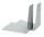 Alco Buchstütze Metall 120x145x140mm grau 2 Stück