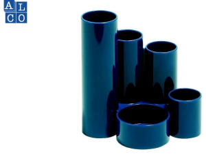 Alco Schreibtischbutler 5 Fächer Kunststoff blau