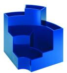 Alco Schreibtischbutler 6 Fächer Kunststoff blau