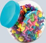 Alco Pinnwandnadel neon Kunststoff neon sortiert 12mm 150 ST
