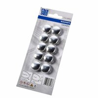 Alco Haftmagnete 8mm Ø 20mm silber 10 Stück