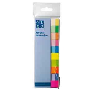 Alco Haftmarker ALCOfix 15x10mm 10 Farben je 50 Stück