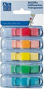 Alco Haftmarker ALCOfix 43x12mm 5 Farben je 25 Stück