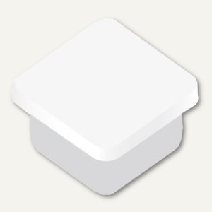 Alco Haftmagnet 13x13x7mm weiß 10 Stück