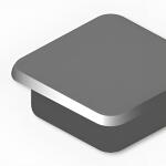 Alco Haftmagnet 13x13x7mm schwarz 10 Stück
