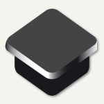 Alco Haftmagnet 13x13x7mm schwarz 10 Stück
