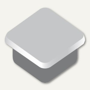 Alco Haftmagnet 13x13x7mm grau 10 Stück